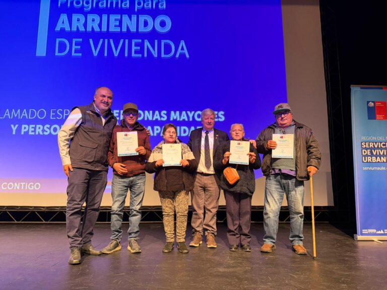 Personas Mayores y con Discapacidad reciben subsidios de arriendo en la Provincia de Curicó