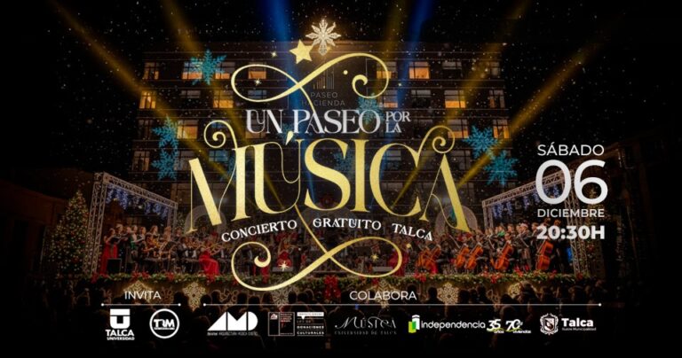 “Un Paseo por la Música”: Concierto sinfónico gratuito reunirá a Talca en noche cultural
