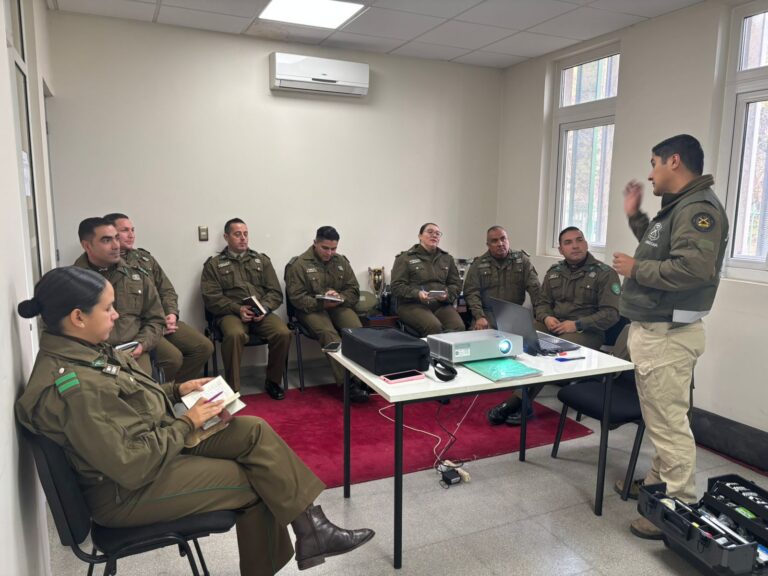 Carabineros de Labocar Talca realiza innovadora capacitación criminalística en el Maule