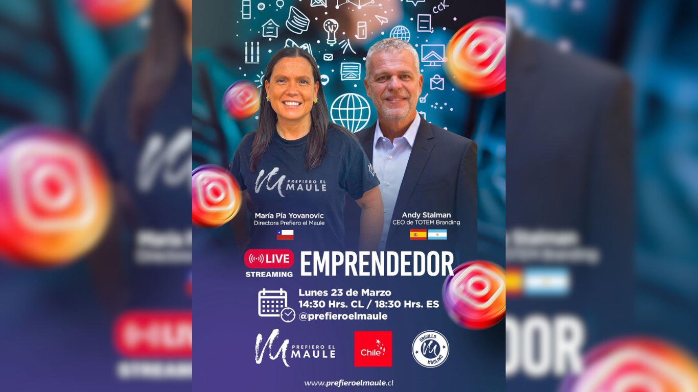 Experto en branding Andy Stalman participará en transmisión en vivo con Prefiero el Maule