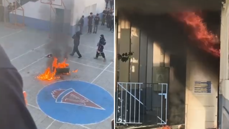 Ola de violencia escolar en Chile: ataque con molotov desata caos en Liceo Lastarria
