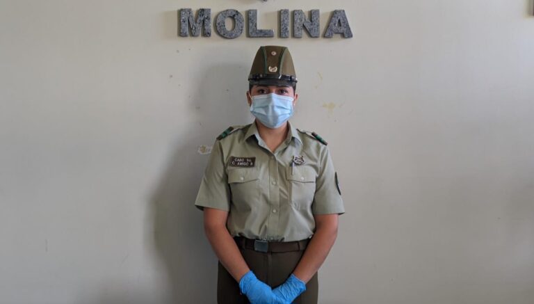 Carabineros sorprende a sujeto con 100 envoltorios de pasta base en cocaína en Molina