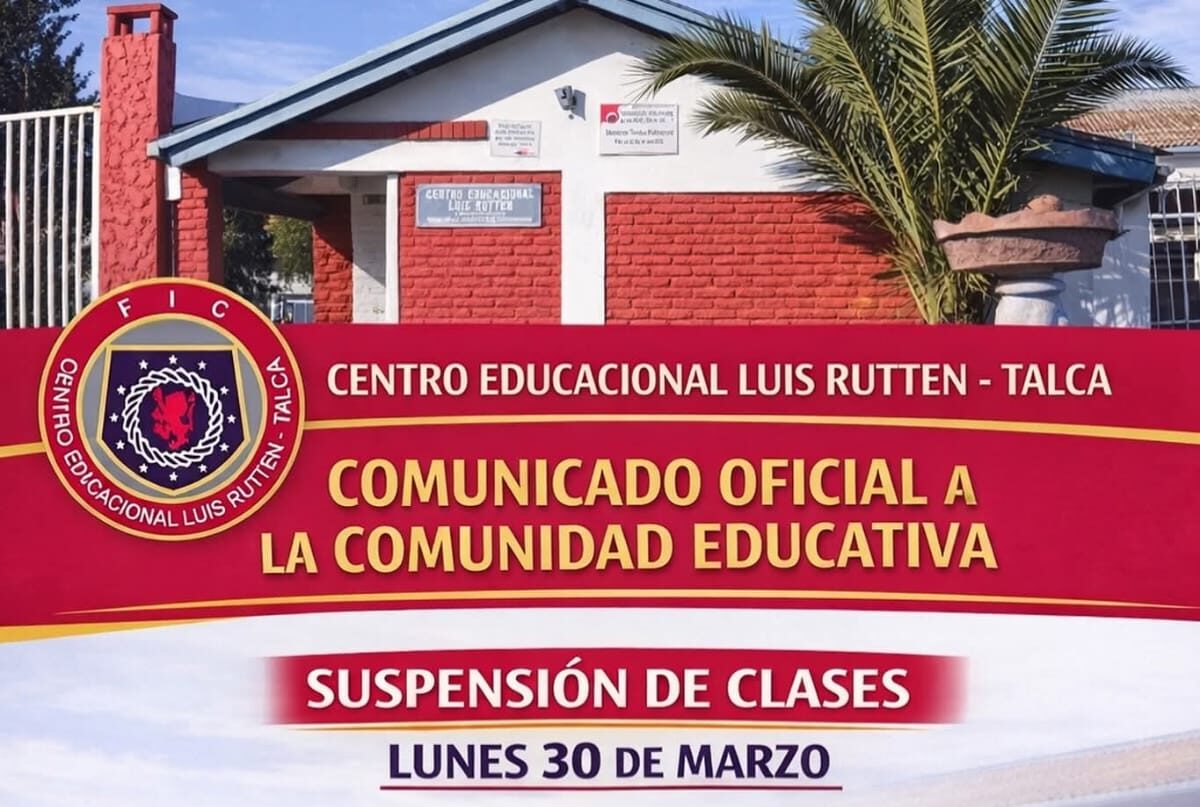 Liceo Luis Rutten de Talca suspende clases por amenazas de muerte anónimas