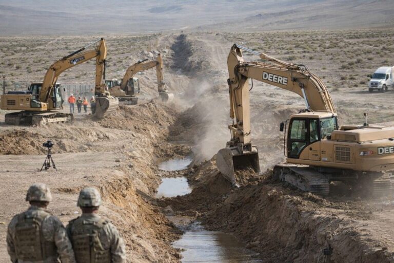 Construcción de muros diseñados para bloquear el paso de vehículos: plan fronterizo de Kast