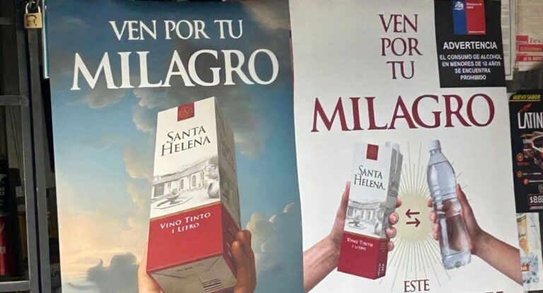 “Milagro de Semana Santa” en Talca: botillerías cambian agua por vino gratis
