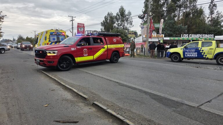 Accidente fatal en Linares: padre e hija mueren tras choque con camión