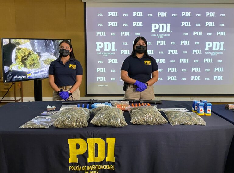 Megaoperativo en el Maule deja 13 detenidos y gran incautación de drogas, armas y dinero