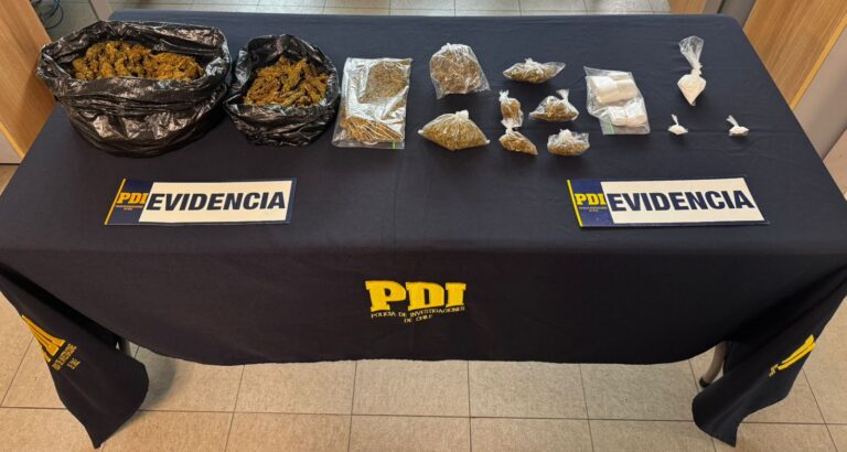Operativo antidrogas desarticula puntos de venta en Linares y Longaví